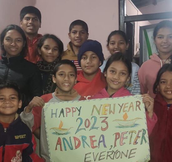 Happy New Year Celebration with Students