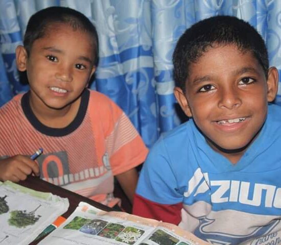 Happy Children Studying
