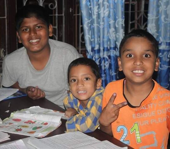 Happy Children Studying